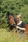 woman and Welsh-Cob