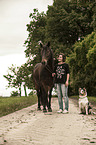 woman and Welsh Cob