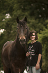 woman and Welsh Cob