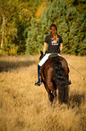young woman with Welsh Cob