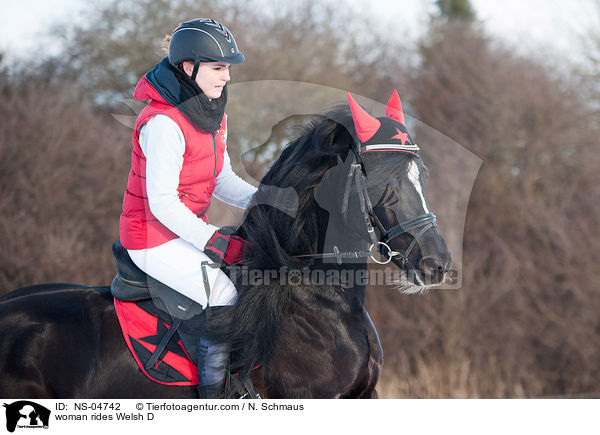 woman rides Welsh D / NS-04742