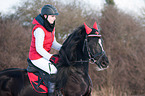 woman rides Welsh D