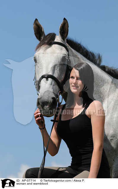 woman and warmblood / AP-07714