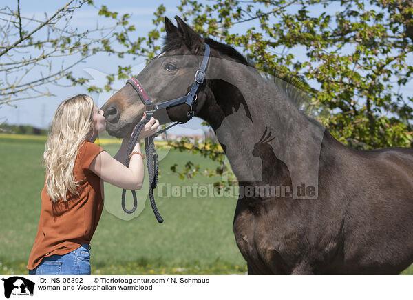 woman and Westphalian warmblood / NS-06392