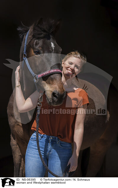 woman and Westphalian warmblood / NS-06395