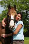 woman with pony