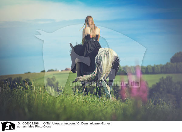 woman rides Pinto-Cross / CDE-02298