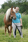 woman and crossbreed