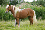 woman and crossbreed