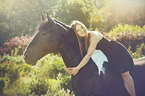 woman and Pinto-Cross