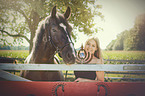 woman and Pinto-Cross
