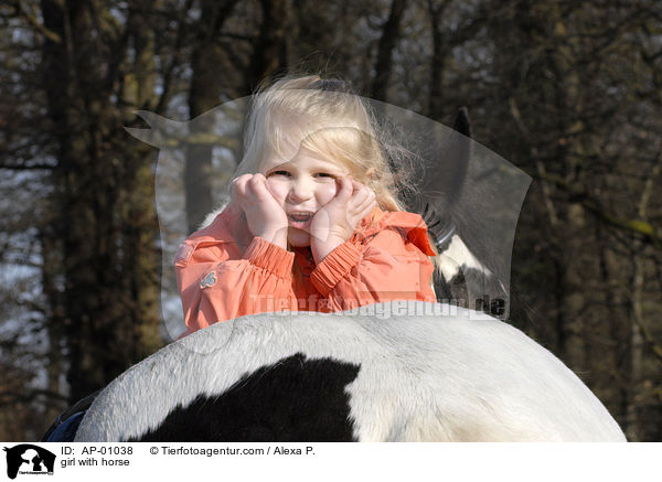 Mdchen mit Pferd / girl with horse / AP-01038