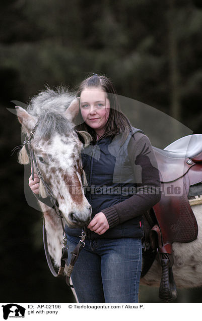 Mdchen mit Pony / girl with pony / AP-02196