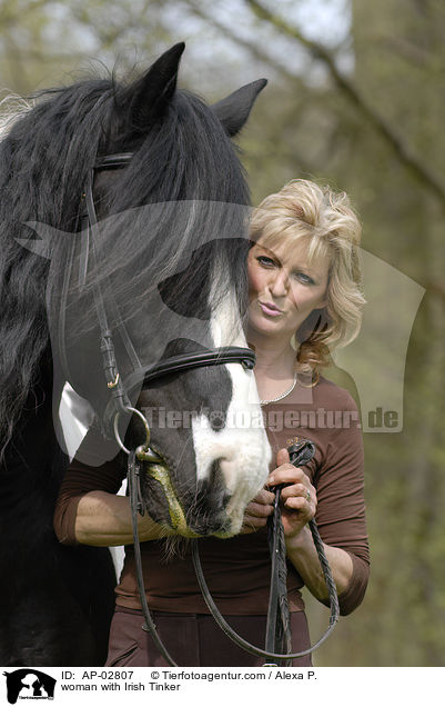 Frau mit Irish Tinker / woman with Irish Tinker / AP-02807