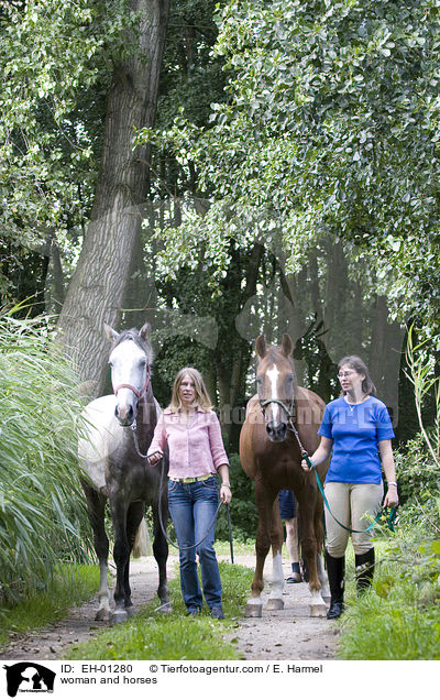 Frauen und Pferde / woman and horses / EH-01280