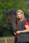 young woman with horse