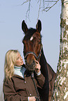 young woman with horse