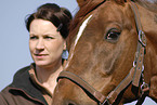 young woman with horse