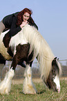 young woman with horse