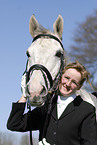 young woman with horse
