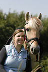 young woman with horse