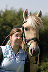 young woman with horse