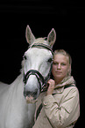 young woman with horse
