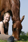 young woman with horse