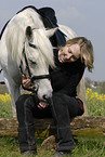 woman with arabian horse