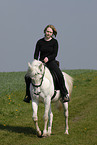 woman with arabian horse
