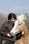 young woman with horse