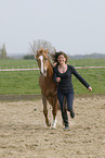 young woman with horse