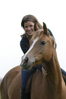 young woman with horse