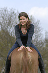 young woman with horse