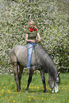 woman with Shagya Araber