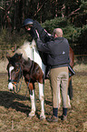 help to climb a horse