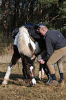 help to climb a horse