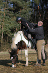 help to climb a horse