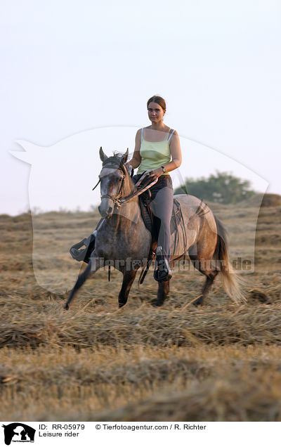 Pferd und Reiter / Leisure rider / RR-05979