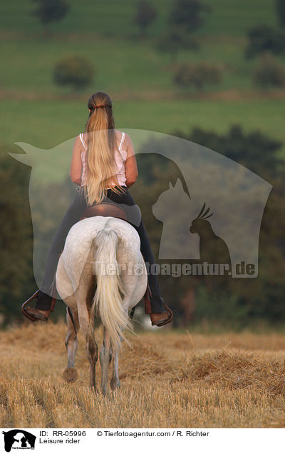 Pferd und Reiter / Leisure rider / RR-05996