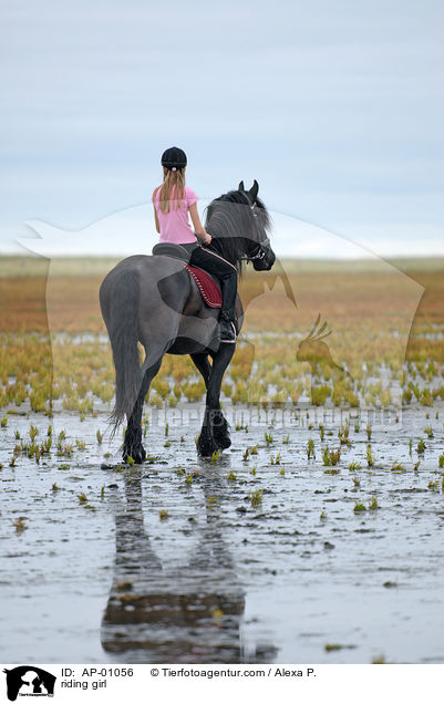reitendes Mdchen / riding girl / AP-01056