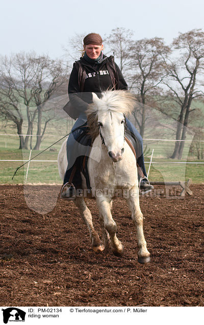 Reiterin / riding woman / PM-02134