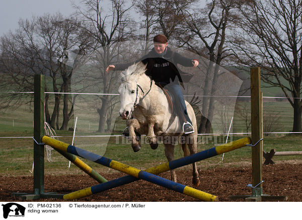 Reiterin / riding woman / PM-02136