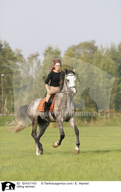 Freizeitreiten / riding woman / EH-01143