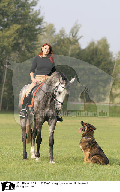 riding woman / EH-01153