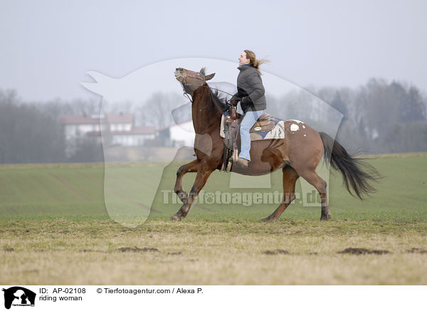 Freizeitreiten / riding woman / AP-02108