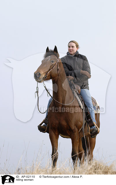 Freizeitreiten / riding woman / AP-02110