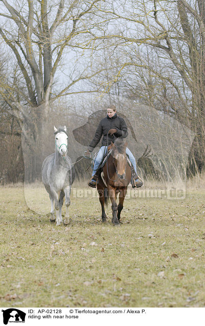 riding with near horse / AP-02128