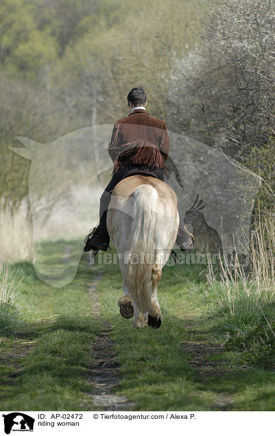 Freizeitreiten / riding woman / AP-02472