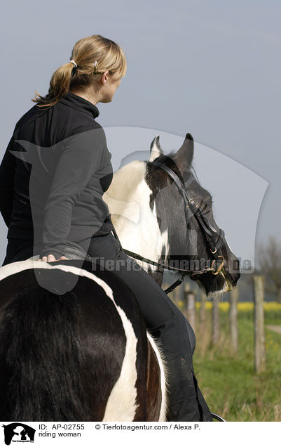 Freizeitreiten / riding woman / AP-02755